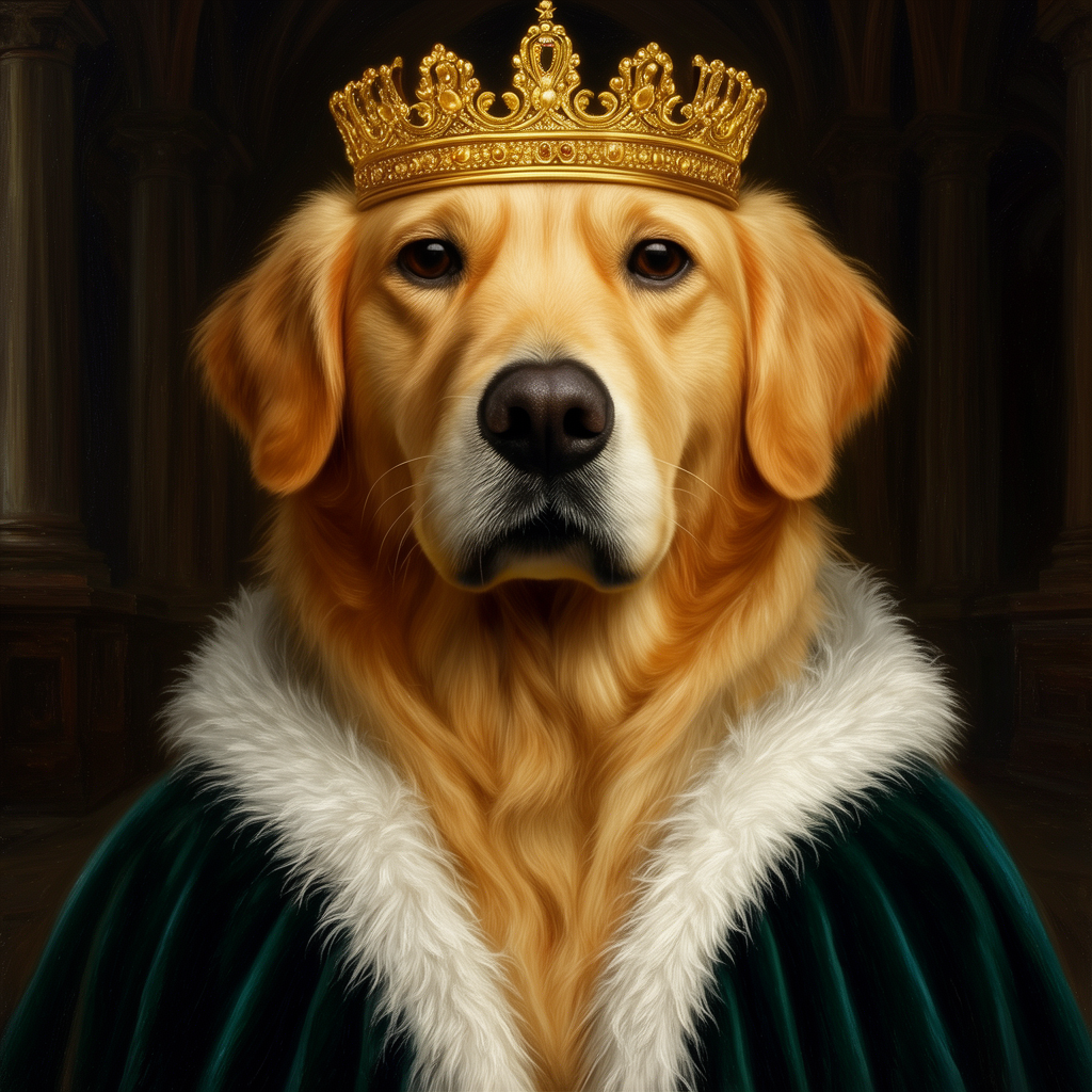 Bella in Royal Oil style
